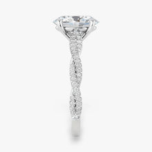The Timeless Twisted Pavé Engagement Ring | Oval