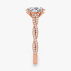 The Timeless Twisted Pavé Engagement Ring | Oval