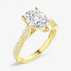 The Timeless Twisted Pavé Engagement Ring | Pear