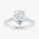 The Timeless Twisted Pavé Engagement Ring | Pear