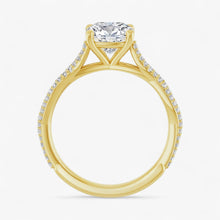 The Timeless Twisted Pavé Engagement Ring | Cushion