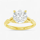 The Elegant Twisted Solitaire Engagement Ring | Round