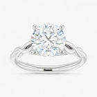 The Elegant Twisted Solitaire Engagement Ring | Round