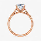 The Elegant Twisted Solitaire Engagement Ring | Round