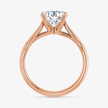 The Elegant Twisted Solitaire Engagement Ring | Round