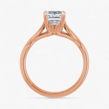 The Elegant Twisted Solitaire Engagement Ring | Emerald