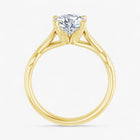 The Elegant Twisted Solitaire Engagement Ring | Oval
