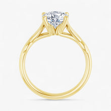 The Elegant Twisted Solitaire Engagement Ring | Oval