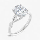 The Elegant Twisted Solitaire Engagement Ring | Oval