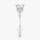 The Elegant Twisted Solitaire Engagement Ring | Cushion