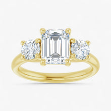 The Classic 3-Stone Engagement Ring | Emerald