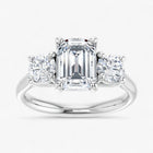 The Classic 3-Stone Engagement Ring | Emerald
