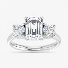 The Classic 3-Stone Engagement Ring | Emerald