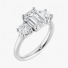 The Classic 3-Stone Engagement Ring | Emerald