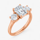 The Classic 3-Stone Engagement Ring | Emerald