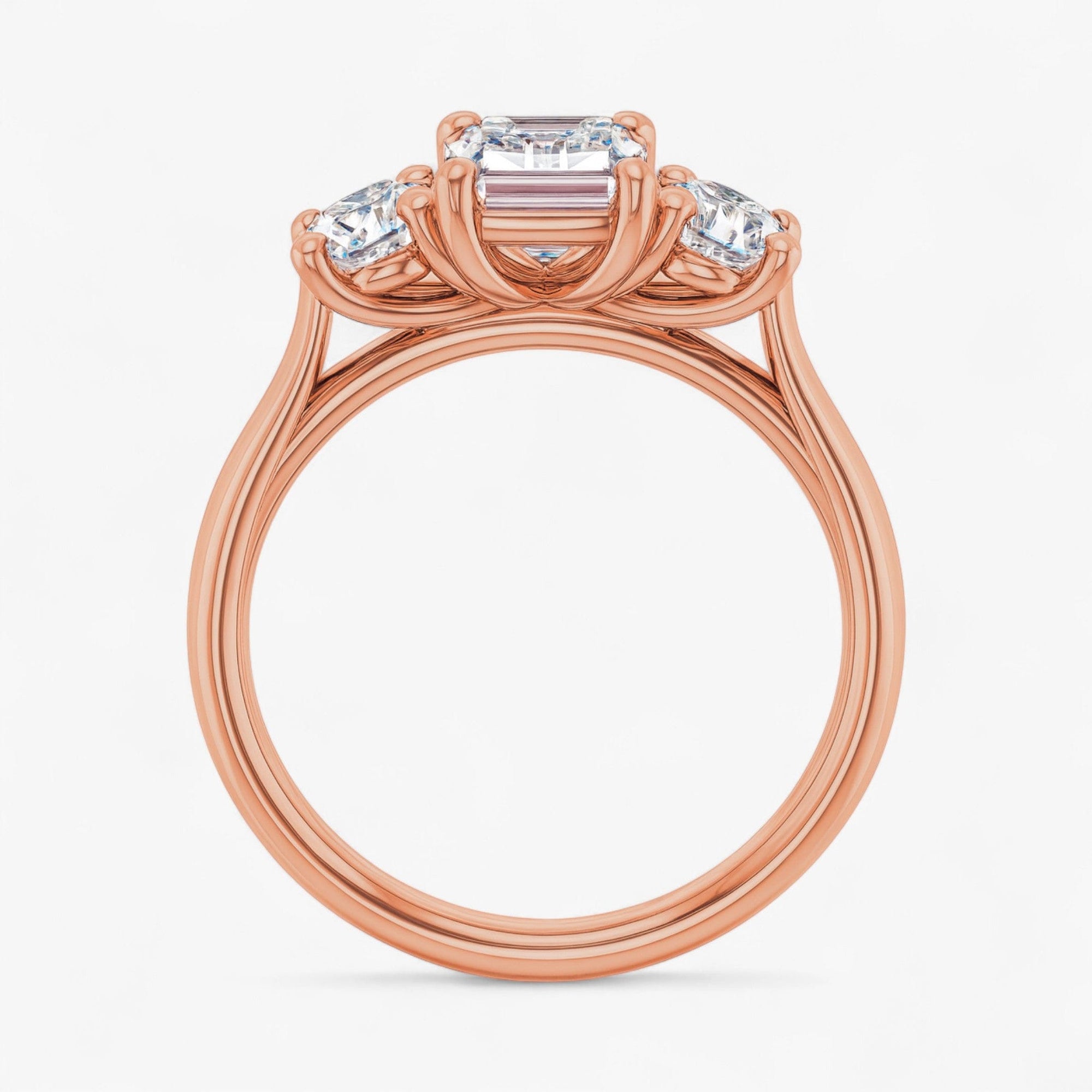 The Classic 3-Stone Engagement Ring | Emerald