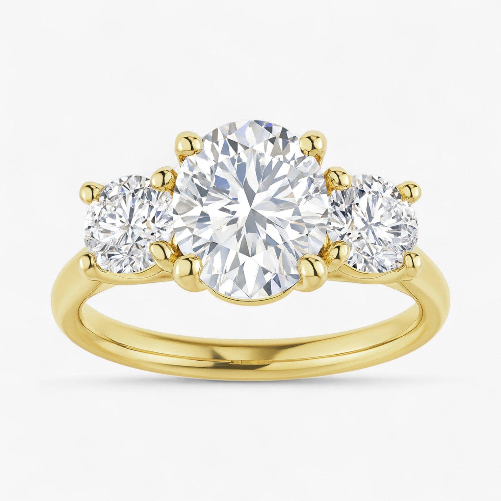 The Classic 3-Stone Engagement Ring | Oval