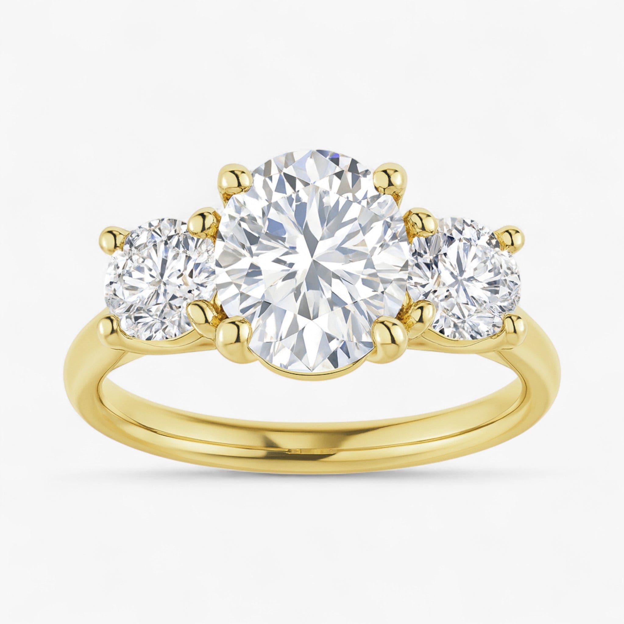 The Classic 3-Stone Engagement Ring | Oval