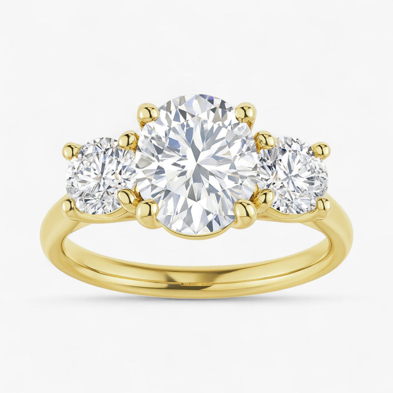 The Classic 3-Stone Engagement Ring | Oval
