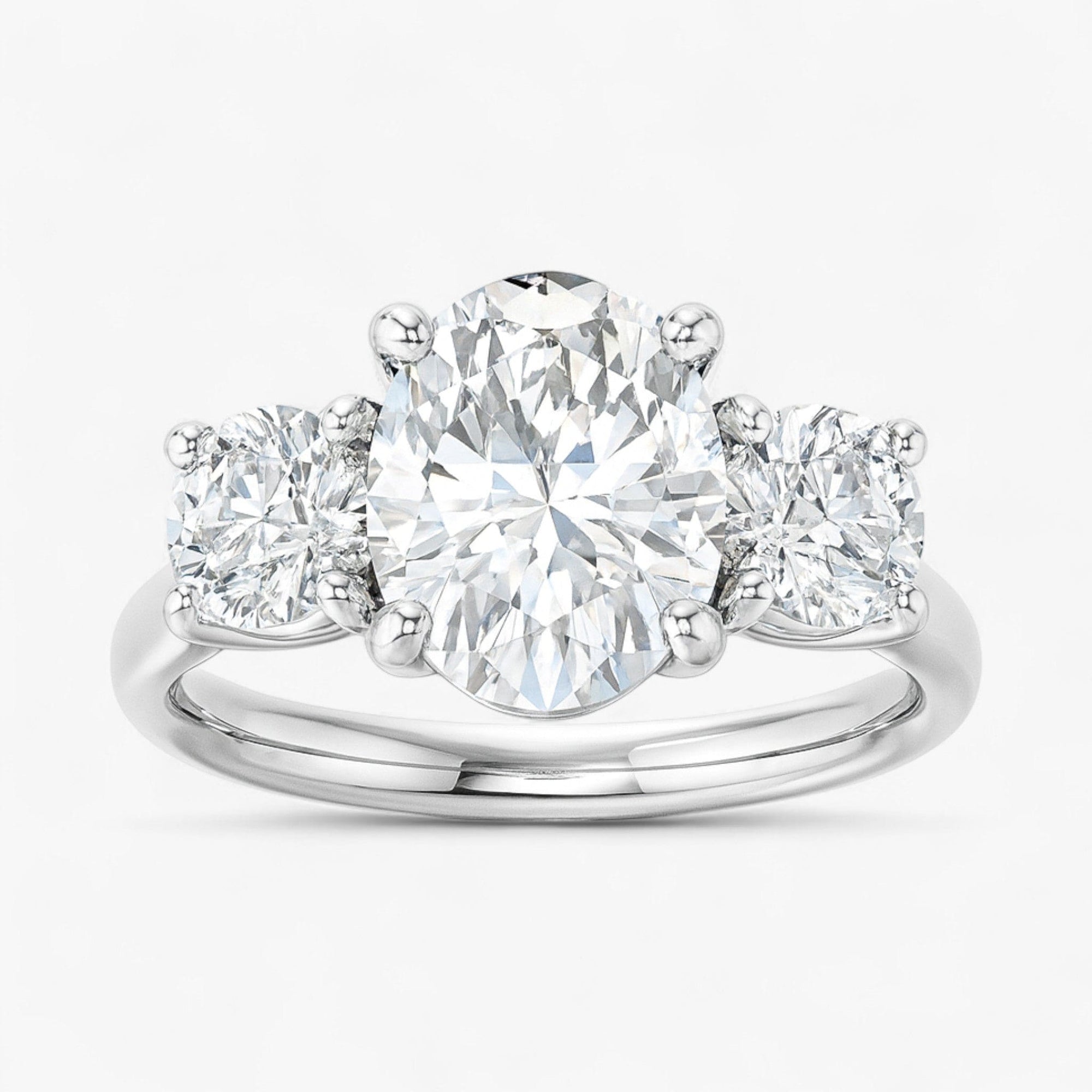 The Classic 3-Stone Engagement Ring | Oval