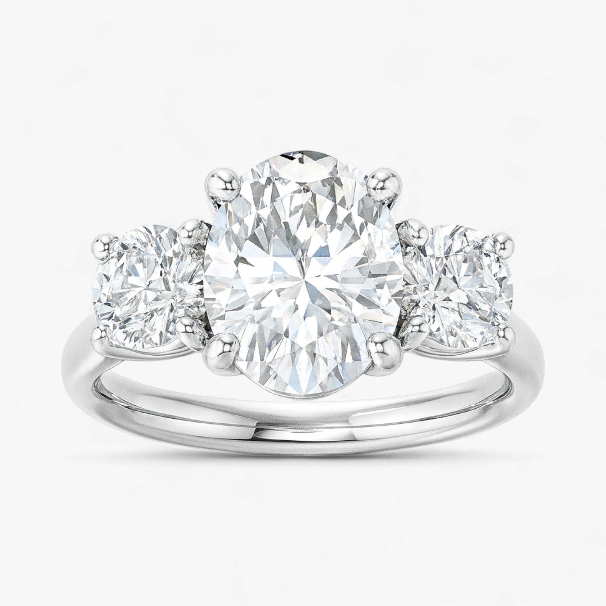 The Classic 3-Stone Engagement Ring | Oval