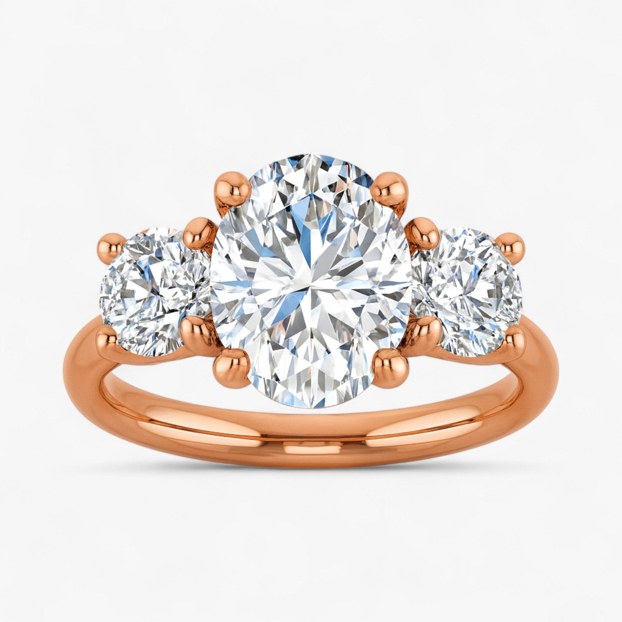 The Classic 3-Stone Engagement Ring | Oval