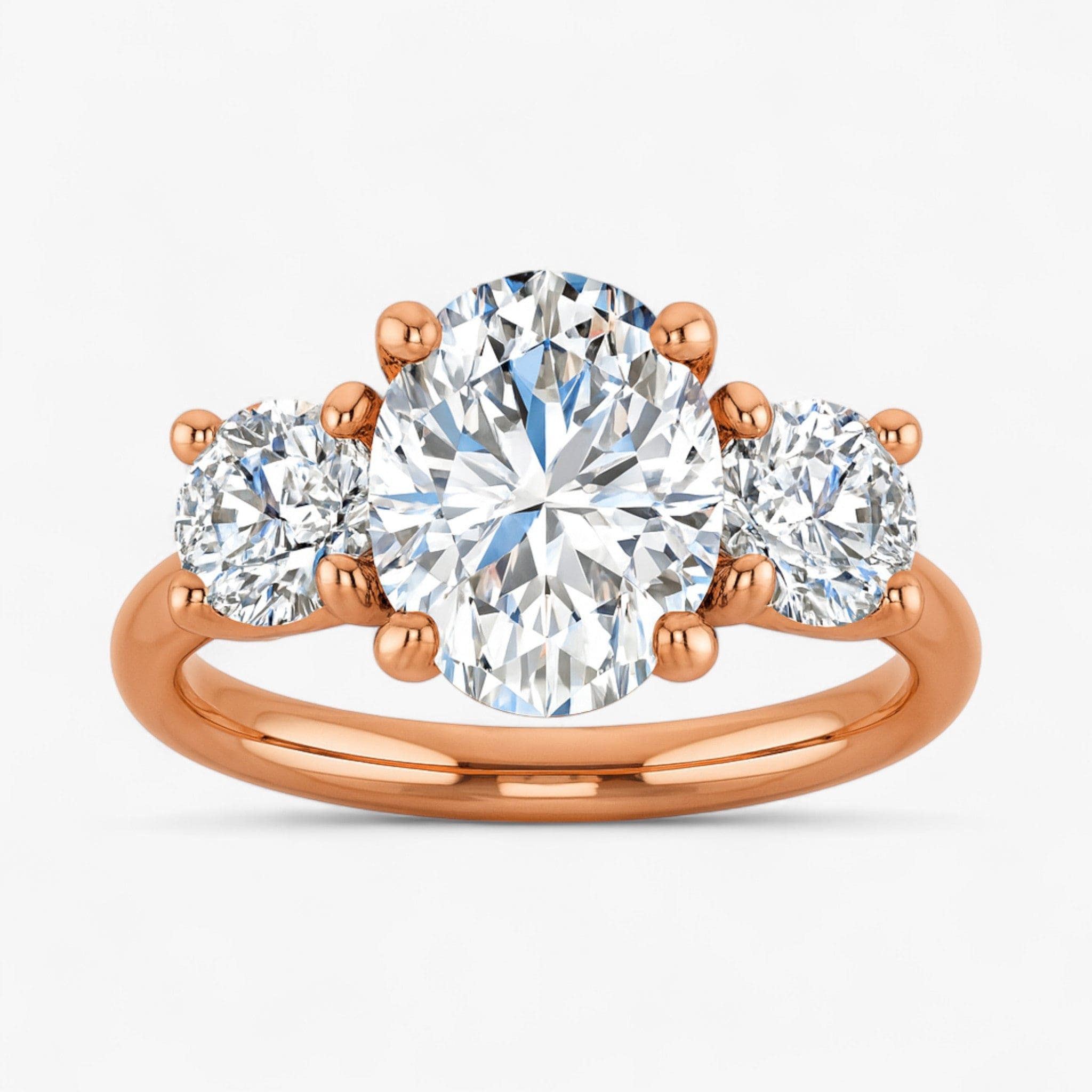 The Classic 3-Stone Engagement Ring | Oval