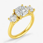 The Classic 3-Stone Engagement Ring | Cushion