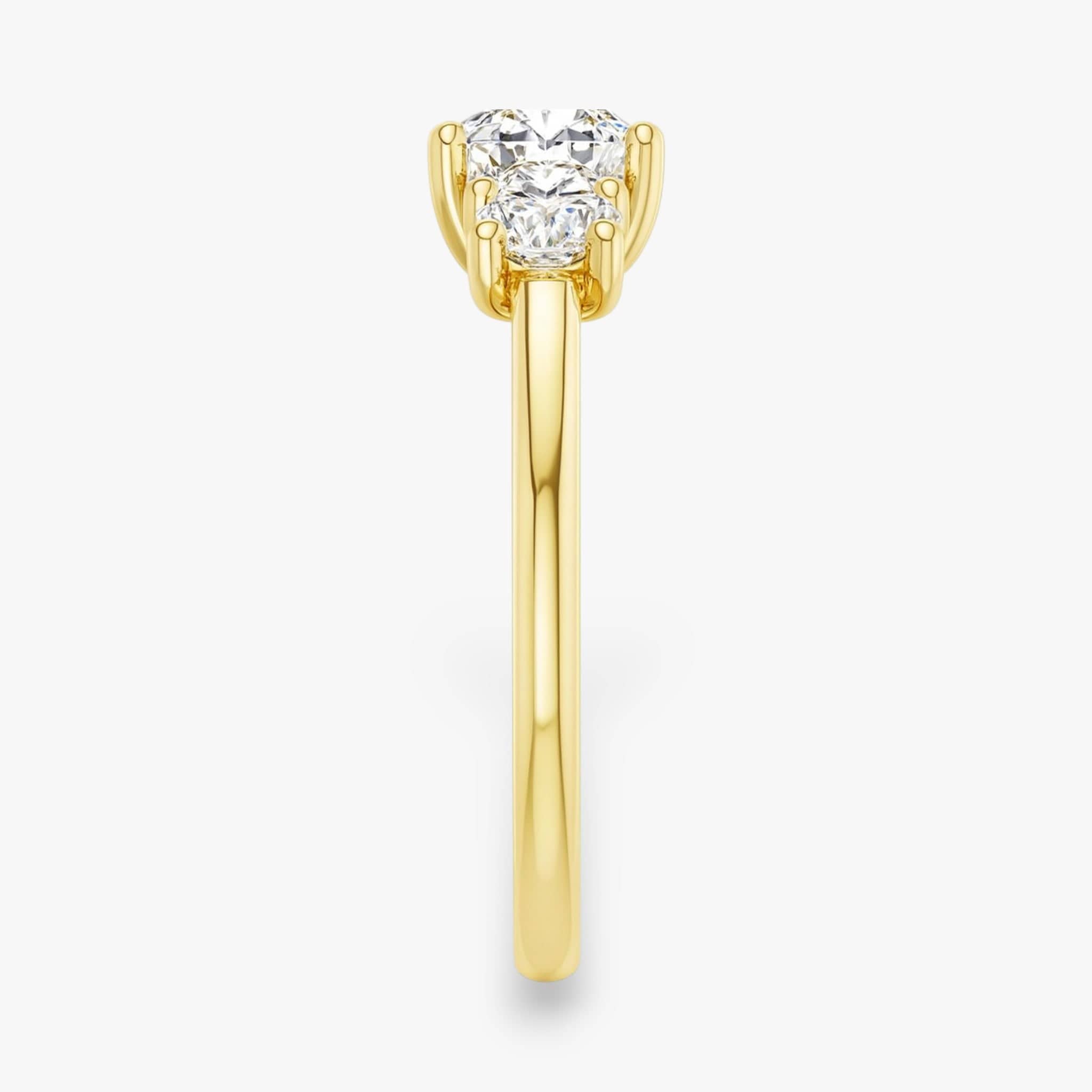 The Classic 3-Stone Engagement Ring | Cushion