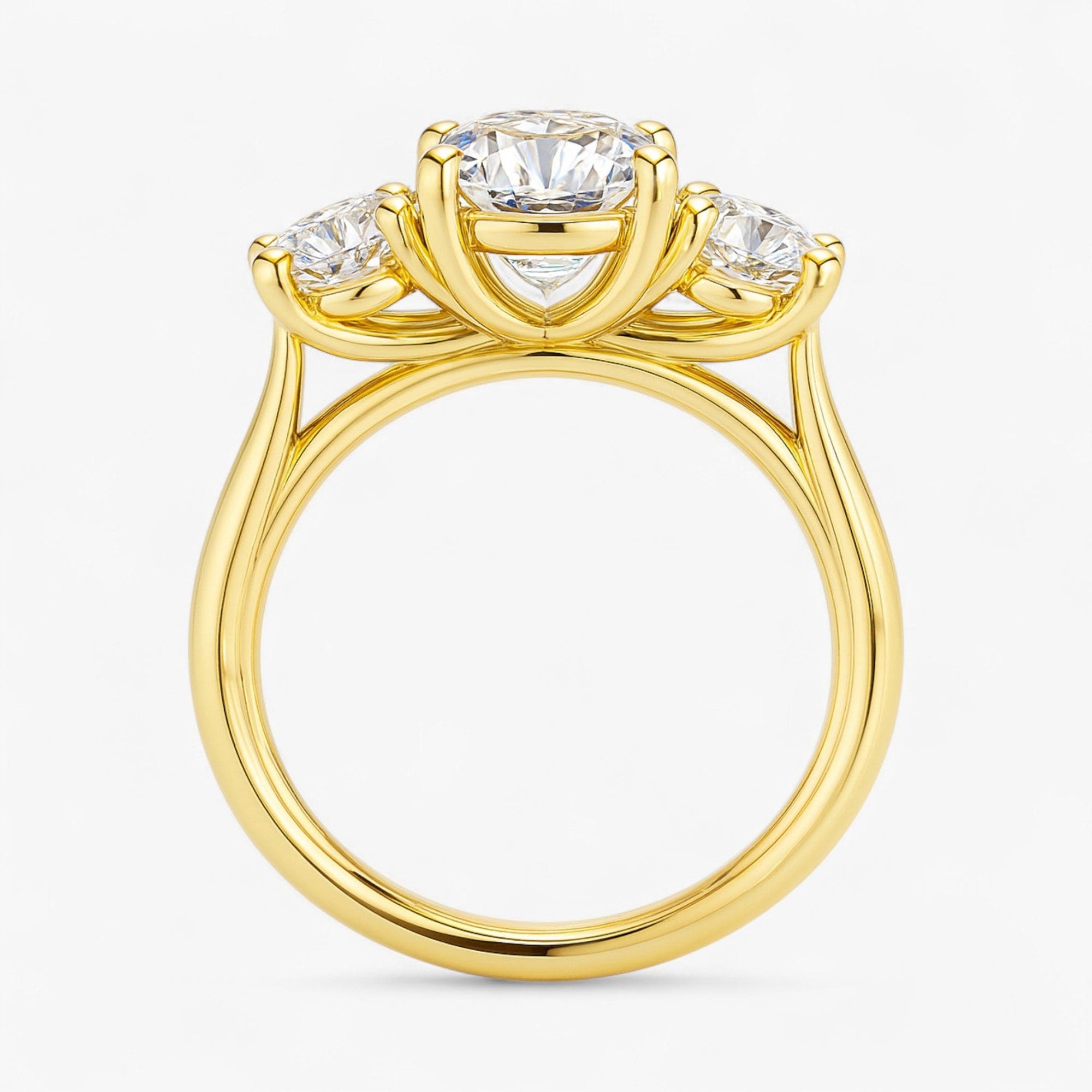 The Classic 3-Stone Engagement Ring | Cushion