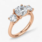 The Classic 3-Stone Engagement Ring | Cushion