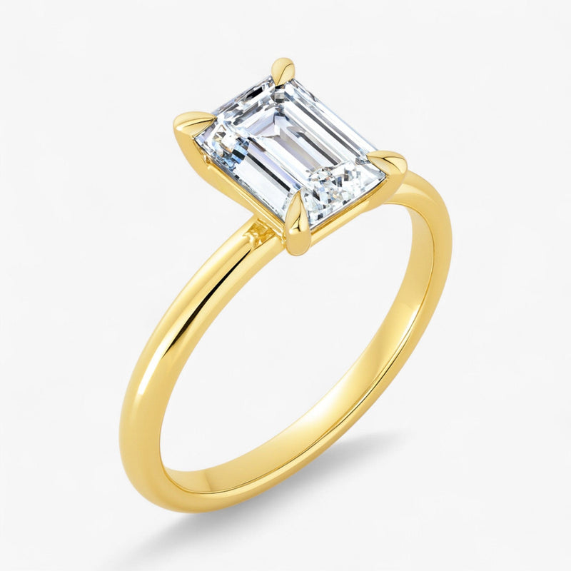 The Timeless Solitaire Engagement Ring | Emerald