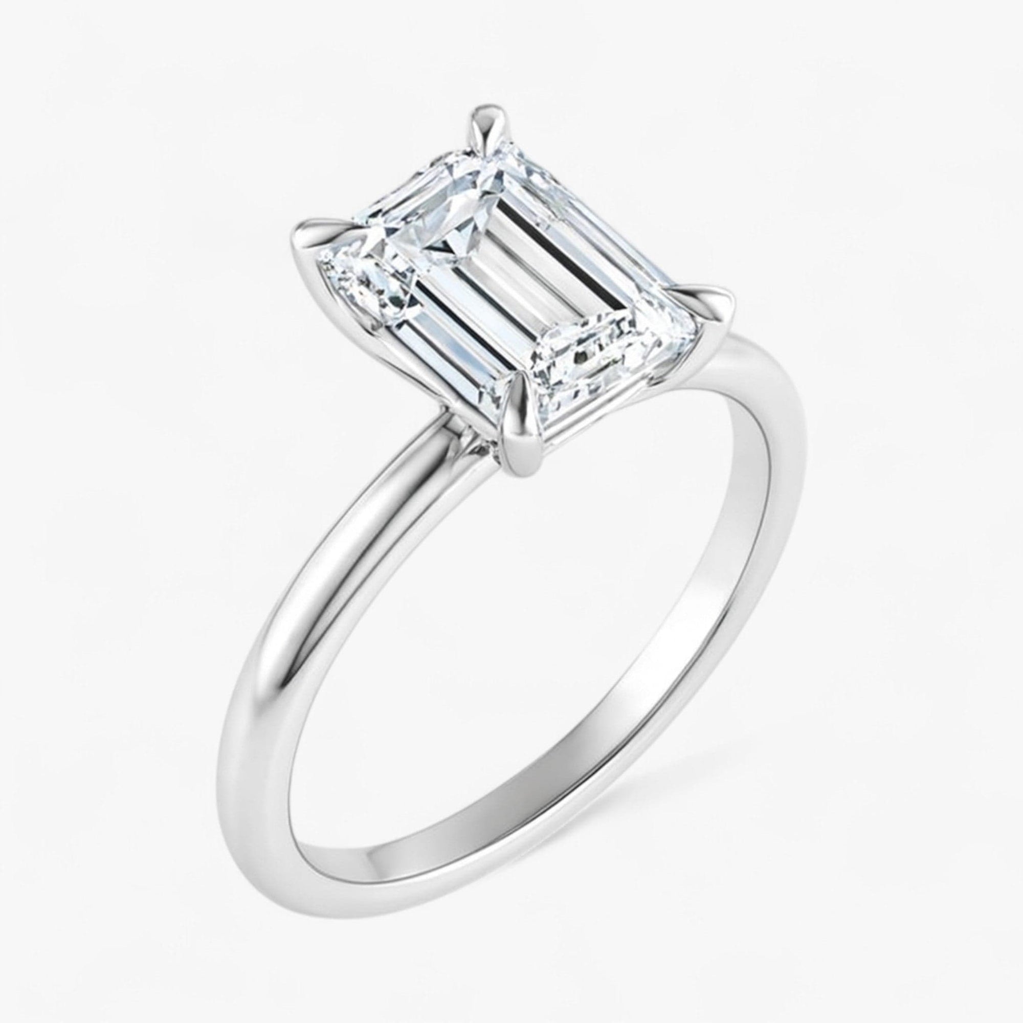 The Timeless Solitaire Engagement Ring | Emerald
