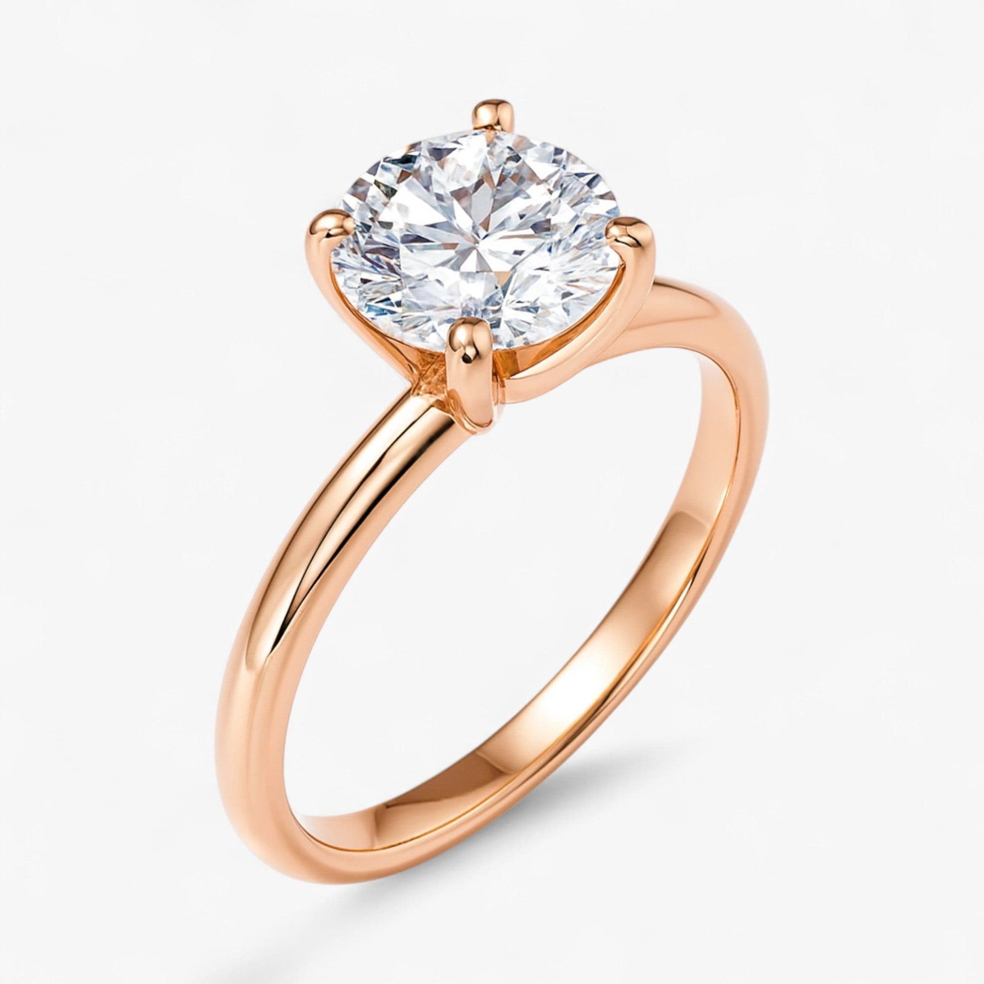 The Classic 4-Prong Solitaire Engagement Ring | Round