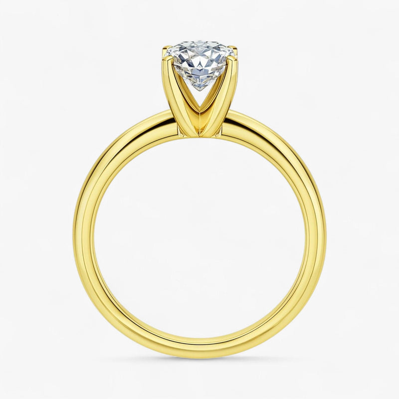 The Classic 4-Prong Solitaire Engagement Ring | Oval