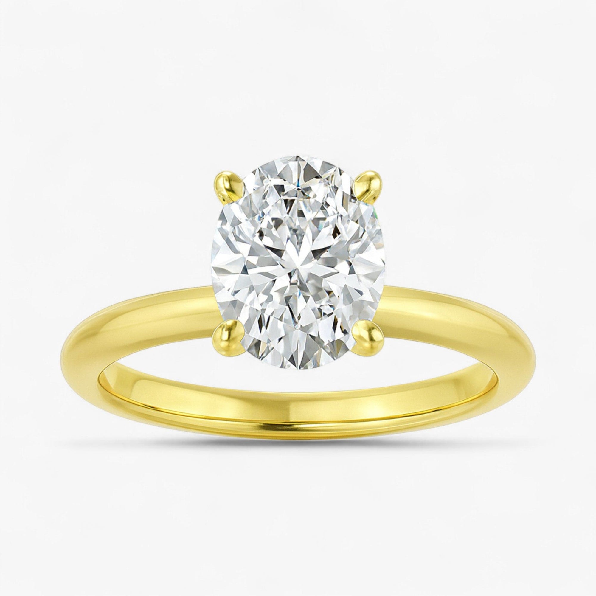 The Classic 4-Prong Solitaire Engagement Ring | Oval