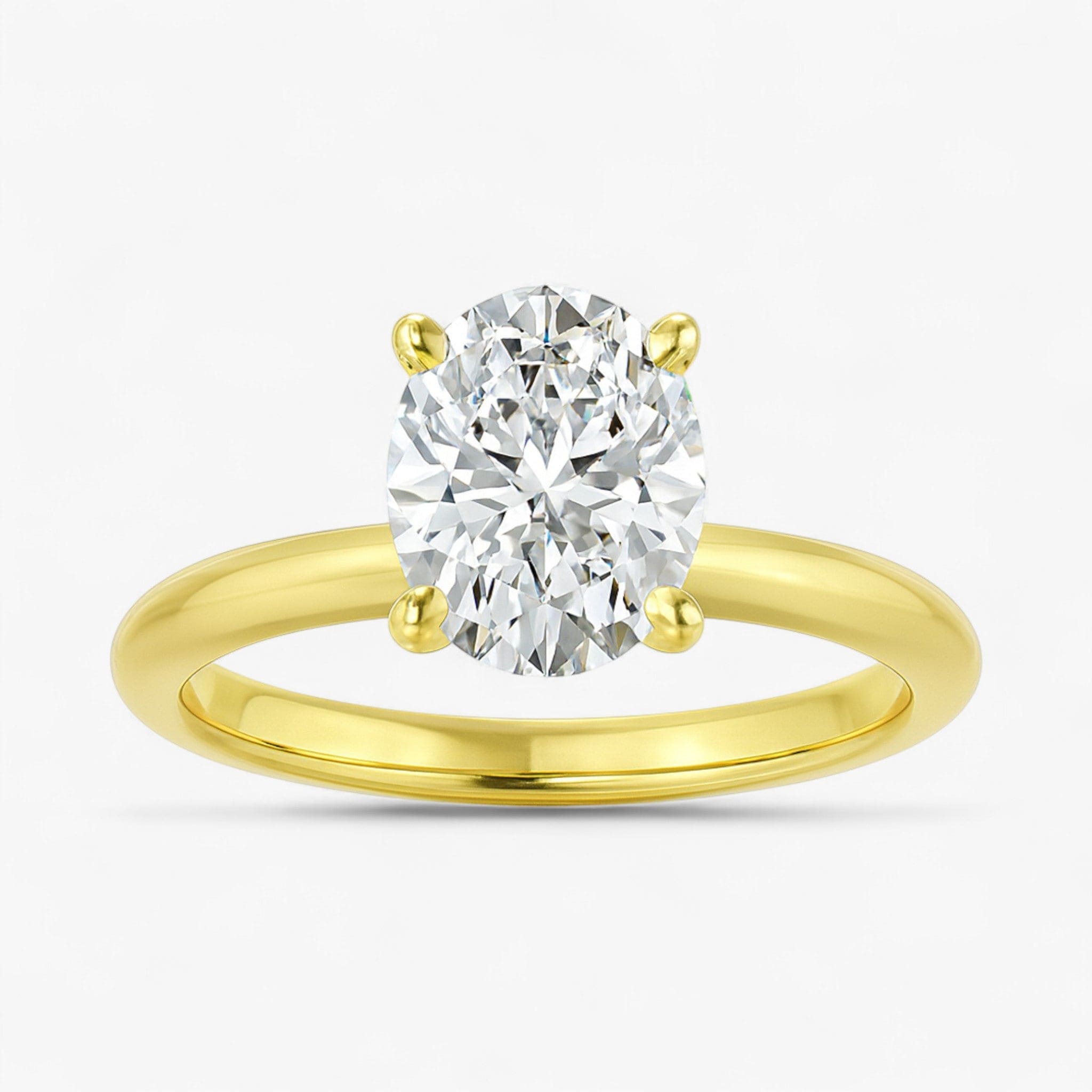 The Classic 4-Prong Solitaire Engagement Ring | Oval
