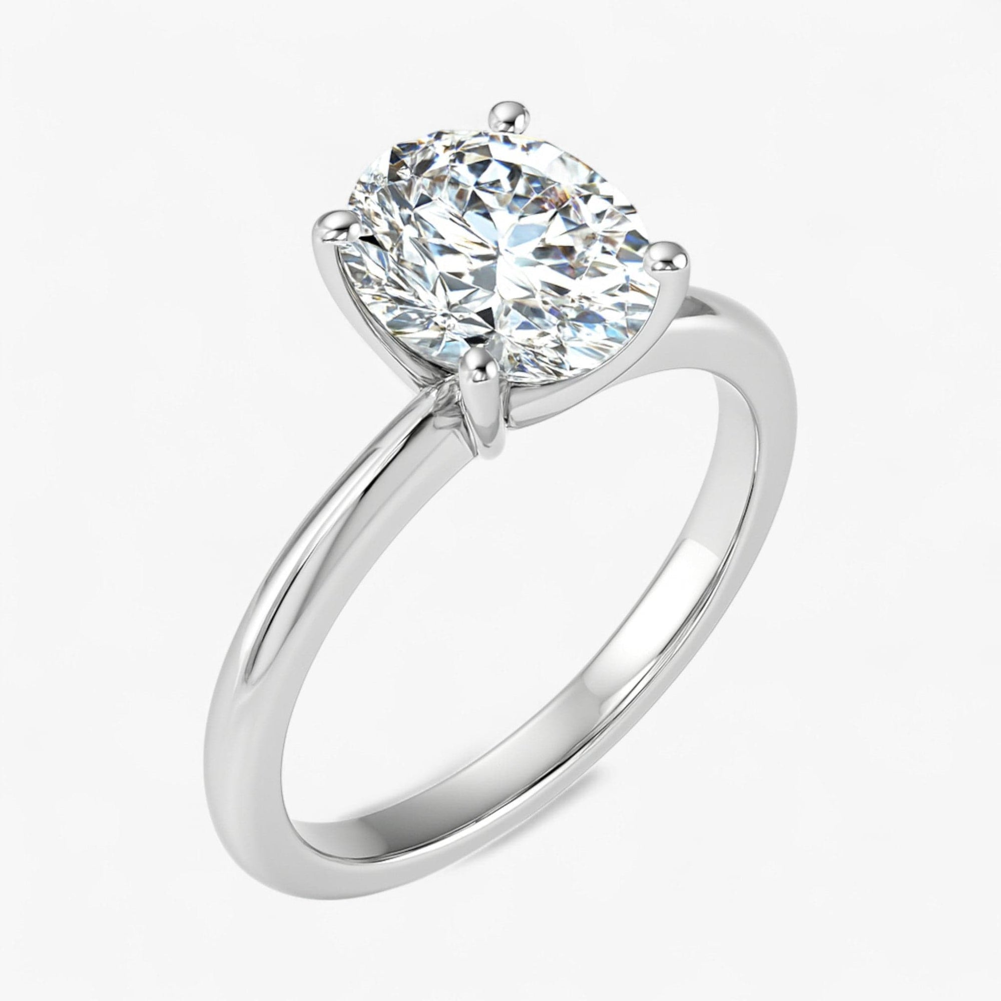 The Classic 4-Prong Solitaire Engagement Ring | Oval