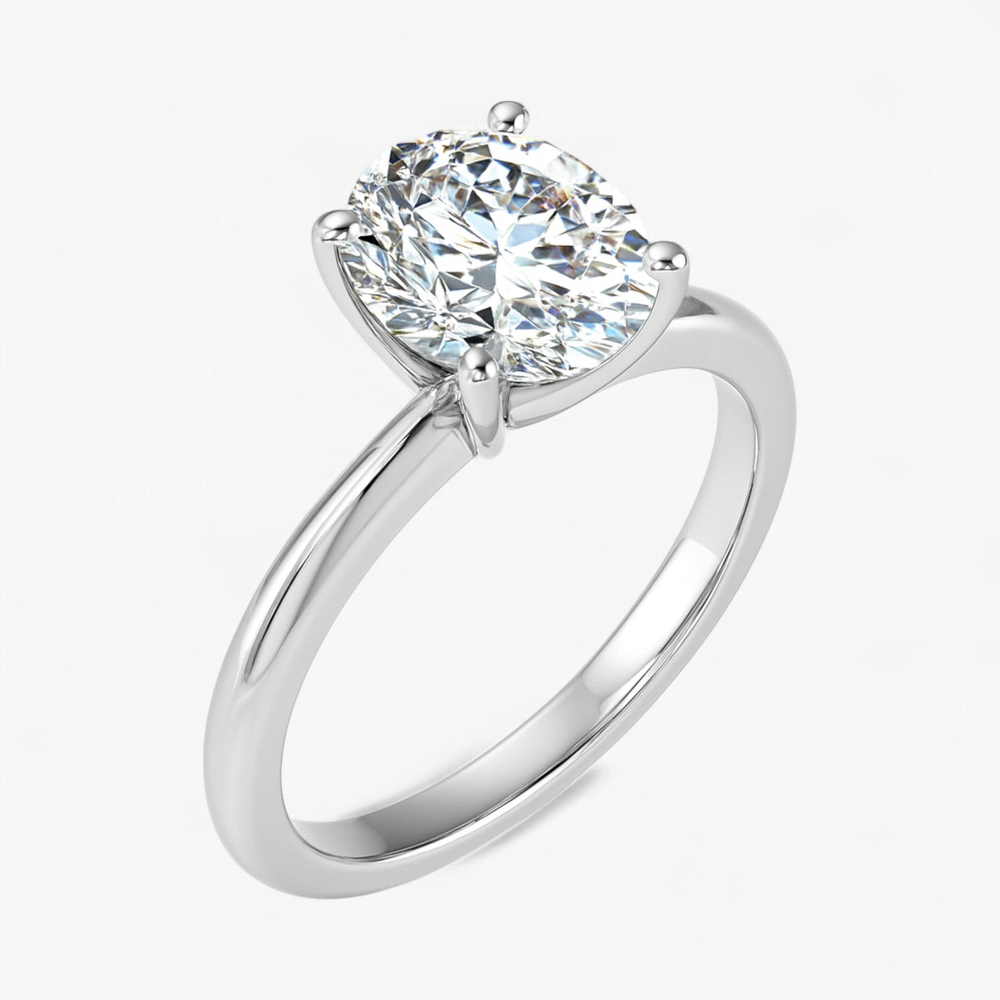 The Classic 4-Prong Solitaire Engagement Ring | Oval