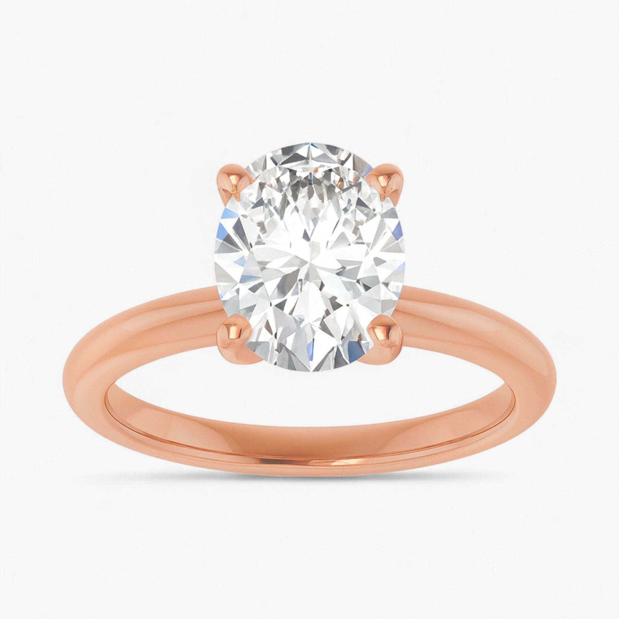 The Classic 4-Prong Solitaire Engagement Ring | Oval