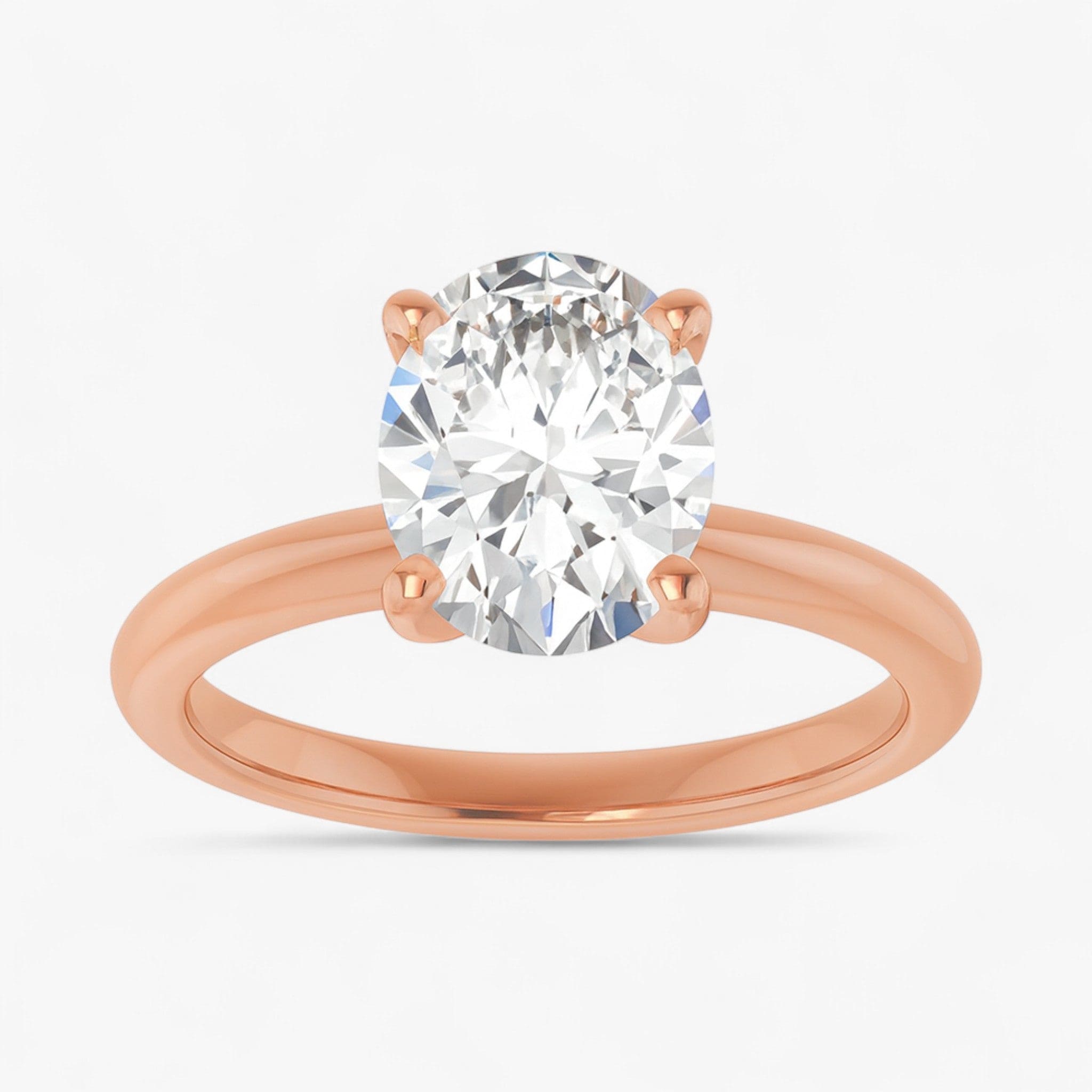 The Classic 4-Prong Solitaire Engagement Ring | Oval