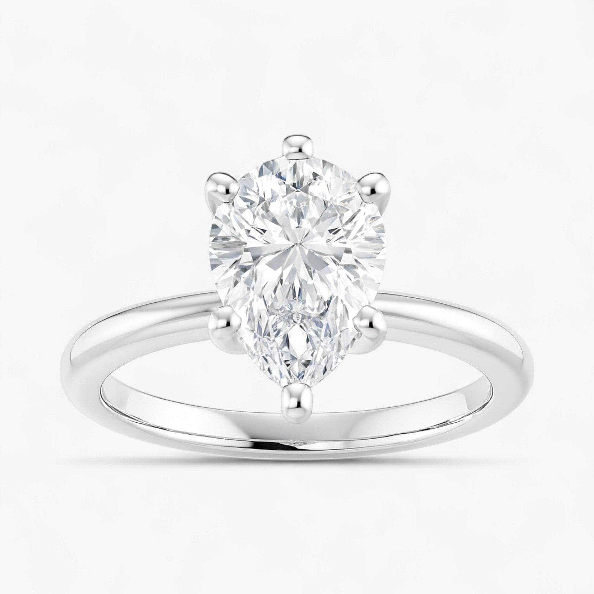 The Classic 4-Prong Solitaire Engagement Ring | Pear