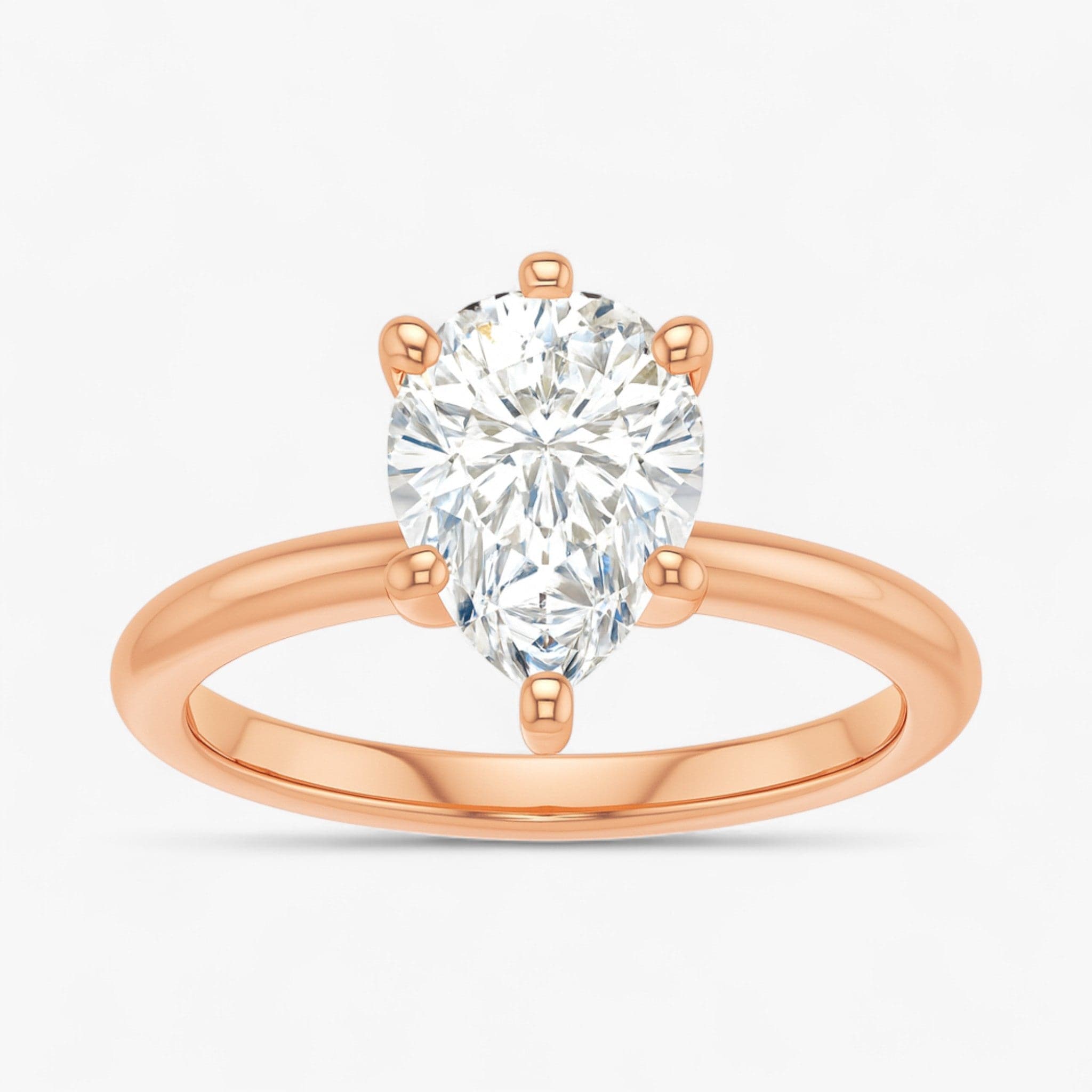 The Classic 4-Prong Solitaire Engagement Ring | Pear