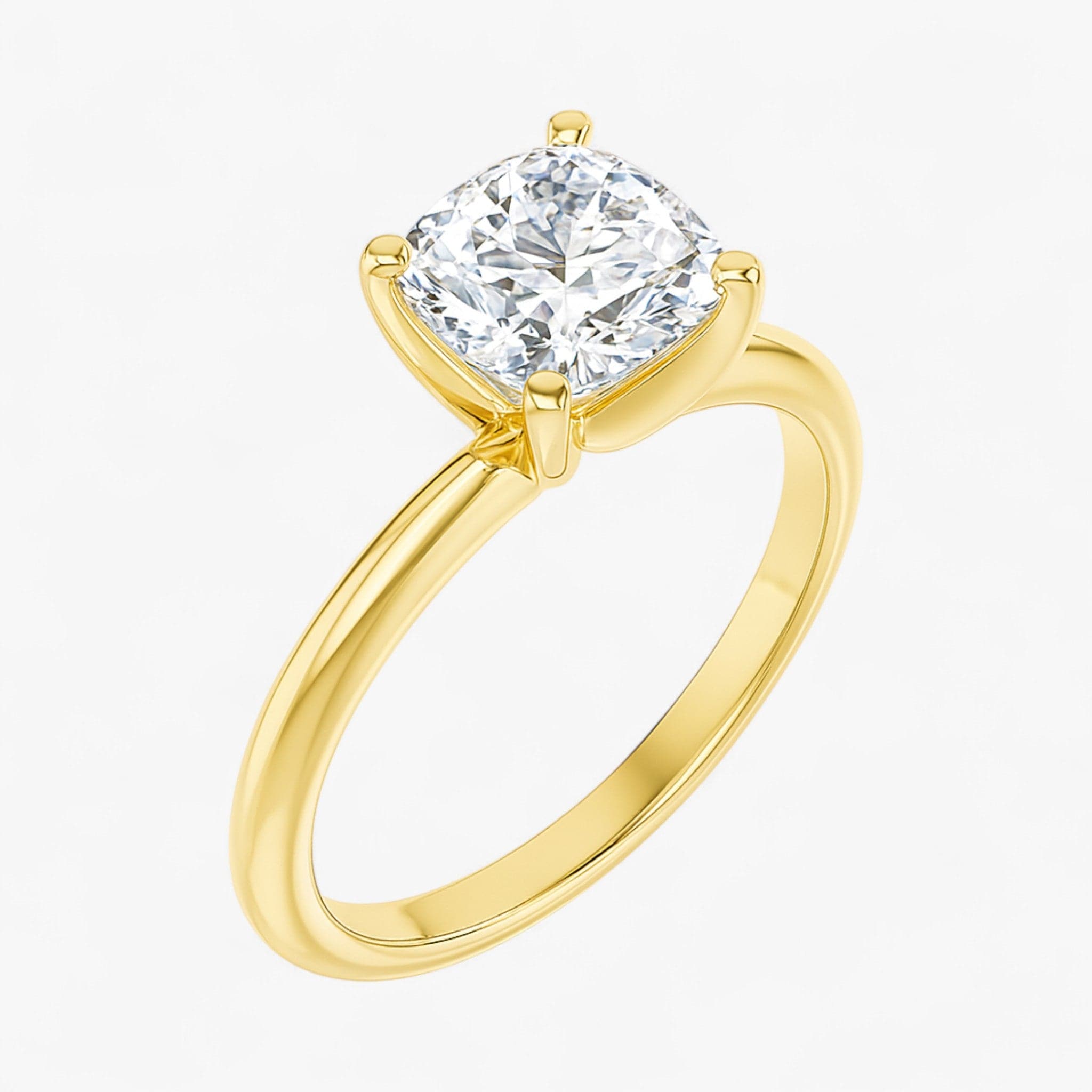 The Classic 4-Prong Solitaire Engagement Ring | Cushion