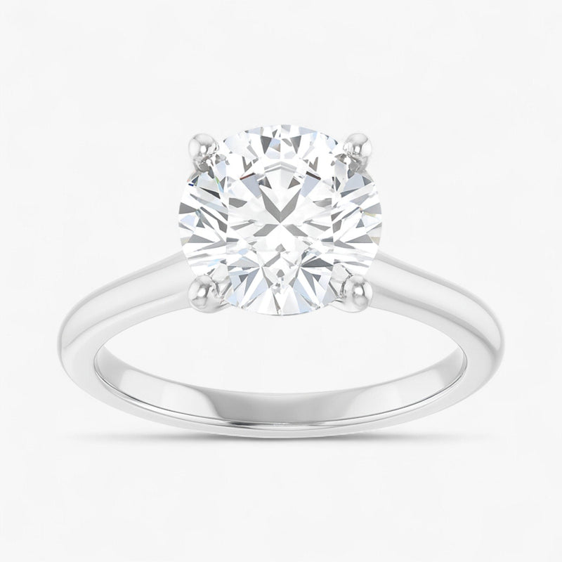 The Timeless Cathedral Solitaire Engagement Ring | Round