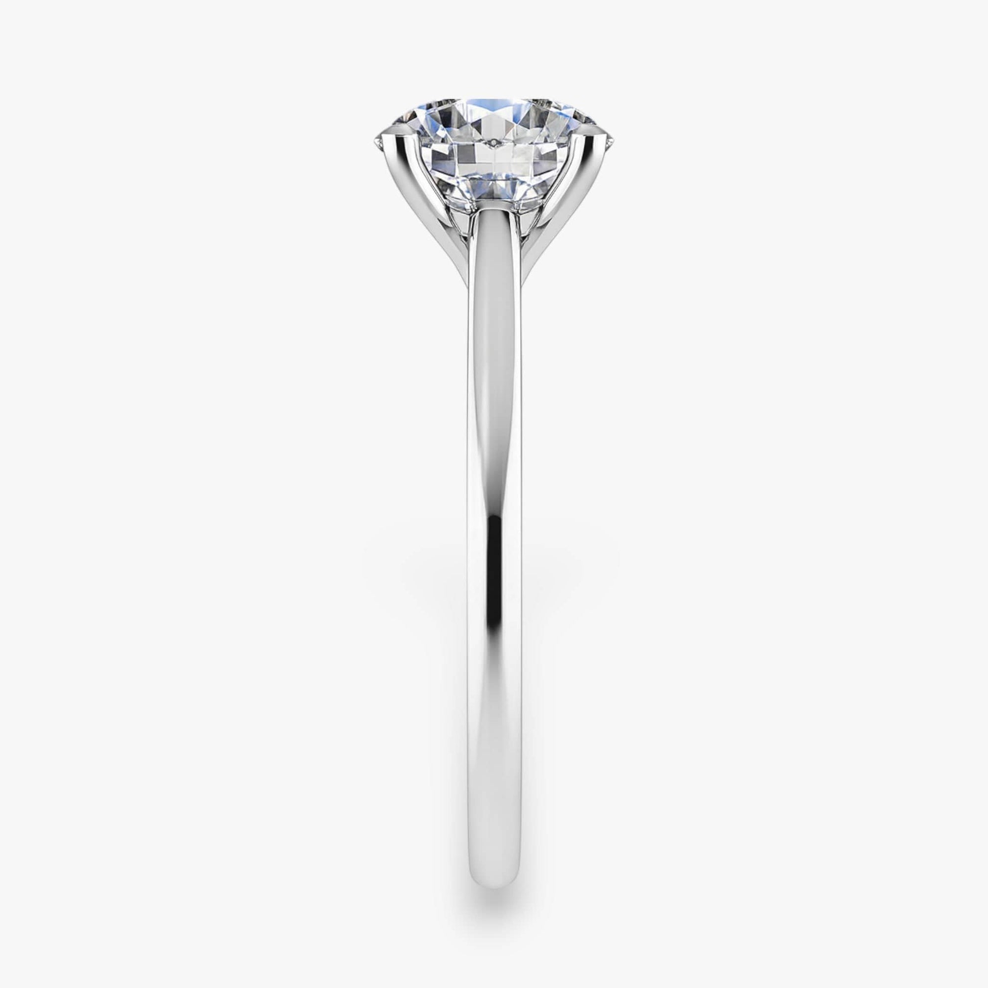 The Timeless Cathedral Solitaire Engagement Ring | Round