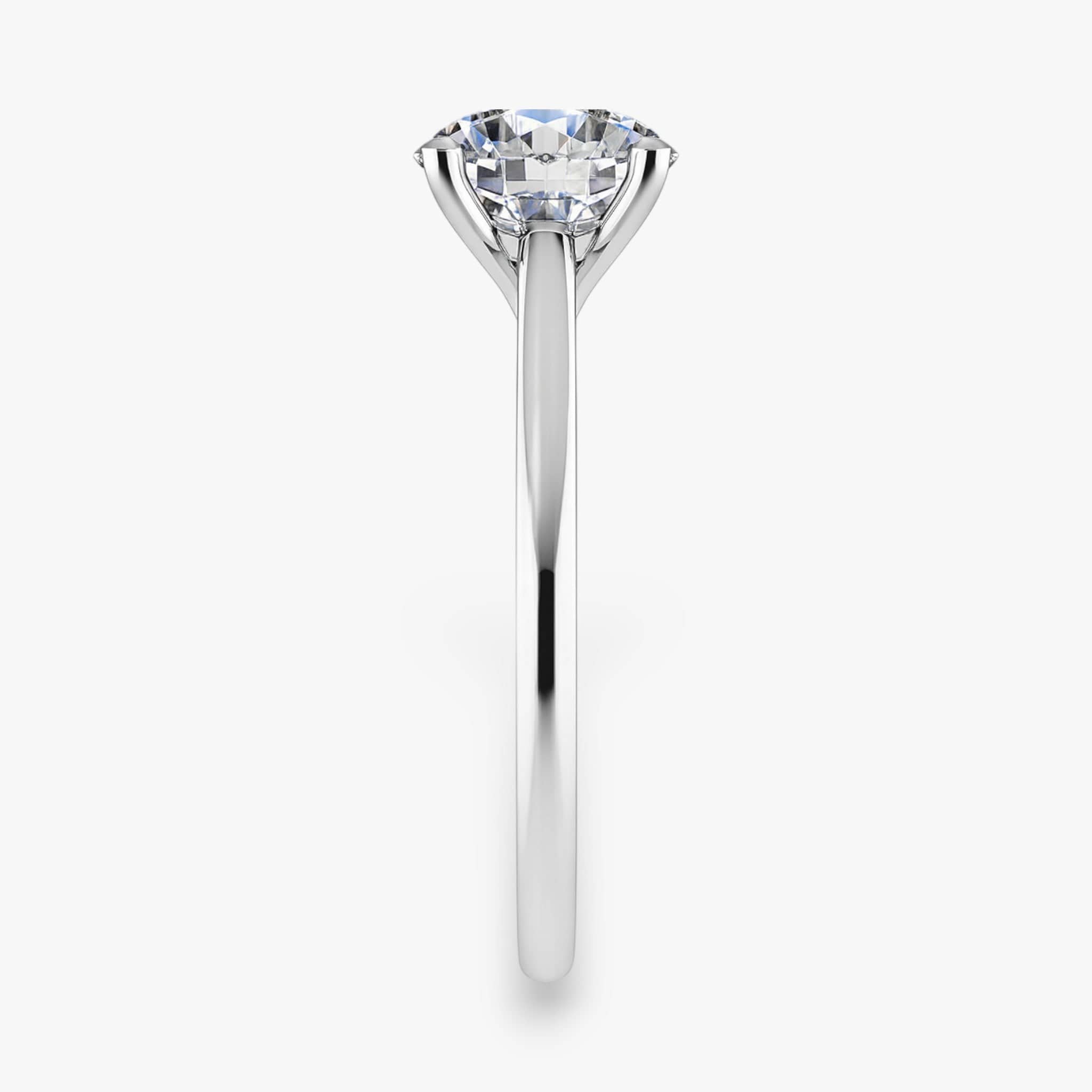 The Timeless Cathedral Solitaire Engagement Ring | Round