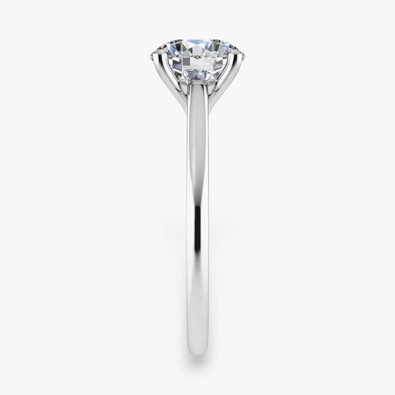 The Timeless Cathedral Solitaire Engagement Ring | Round