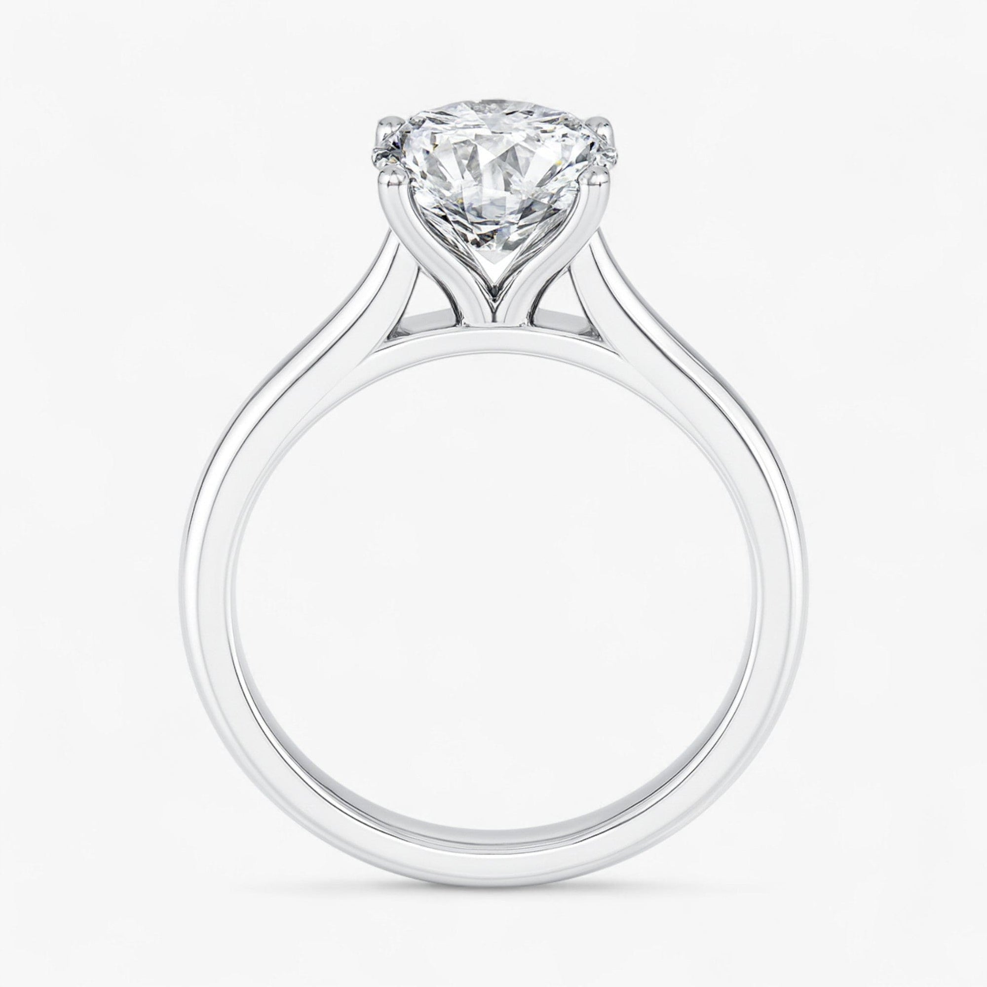 The Timeless Cathedral Solitaire Engagement Ring | Round