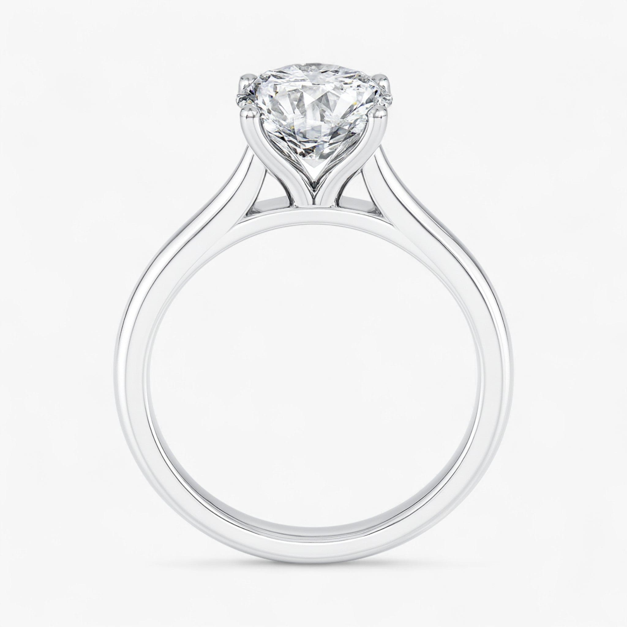 The Timeless Cathedral Solitaire Engagement Ring | Round